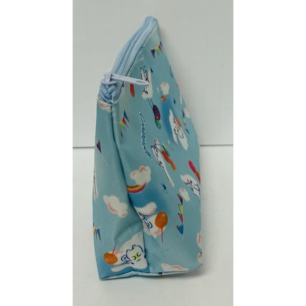 Sanrio Cinnamoroll Party Balloons Blue Zip Up Trapezoid Pencil Case Pouch 5